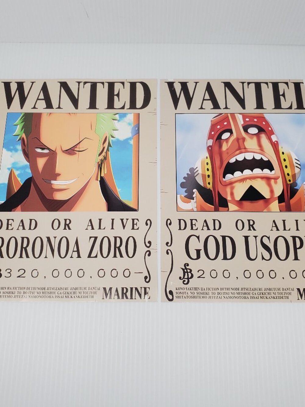 One Piece Dead or Alive, Roronoa Zoro & God Usopp, 8x12 Glossy